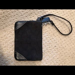 Coach Black Wristlet
